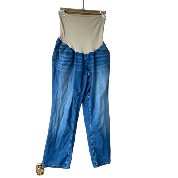 Indigo Blue size large maternity jeans - Picture 1 of 7
